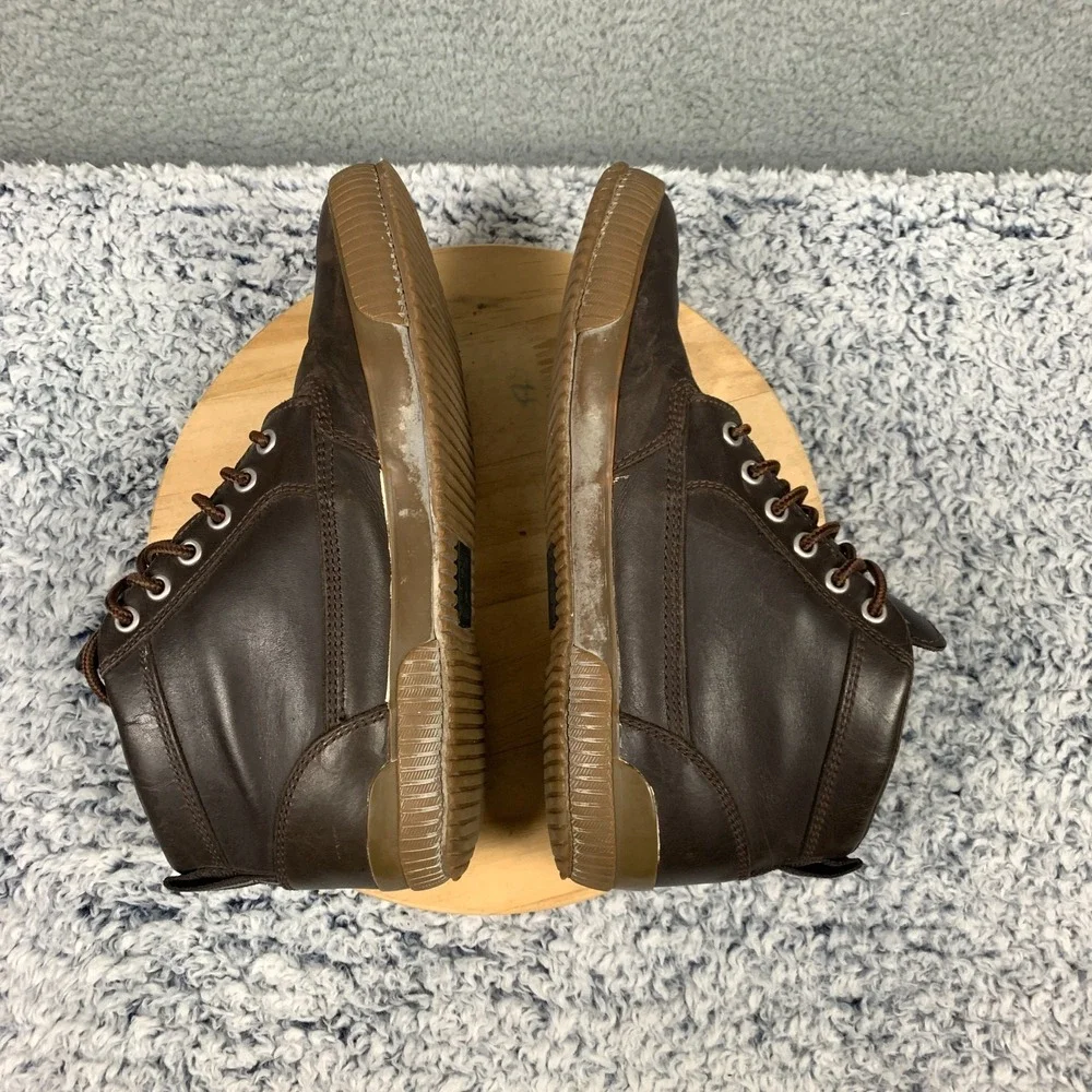 Chrome Industries Storm 415 Leather‎ Workboot Men's 9 Amber /Gum Waterproof $150